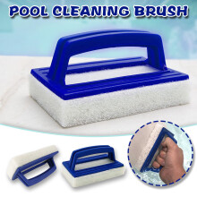 PAVEOS Poolreiniger im Abverkauf: Hand-Poolreinigungsbürste, Schwammbürste, Reinigungsbürste für Schwimmbäder (Blau)