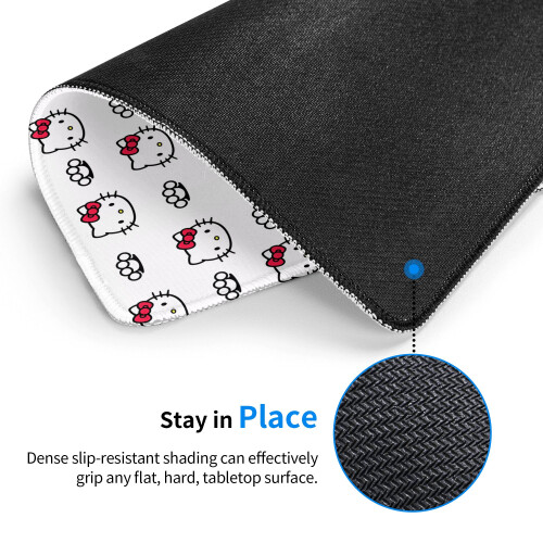 Hello Kitty Αντιολισθητικό Λαστιχένιο Mouse Pad Τετράγωνο Αδιάβροχο Επιτραπέζιο Pad 1