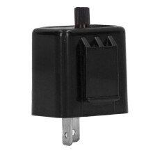 12V 2-Pin Staubdichte Blinkerrelais für Motorrad LED-Blinker Schwarz