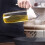 Διανομέας λαδιού 600ML, Γυάλινο μπουκάλι λαδιού με αυτόματο άνοιγμα/κλείσιμο, 4