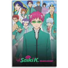 AVOI The Disastrous Life of Saiki K Anime Poster per l'estetica della stanza Stampa decorativa da parete Poster su tela Regali