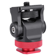 Adaptér na päticu kamery MAGT, kovová mini guľová hlava s adaptérom na päticu blesku, skrutka 1/4" pre LED video monitor