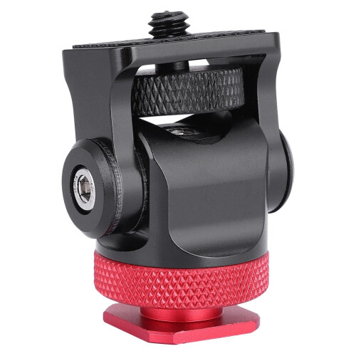 MAGT Kameraskoadapter, metall minikulehode med blitsskoadapter 1/4" skrue for LED-videolysmonitor