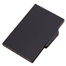 Porta-cartões unissex com capacidade para 5 a 6 cartões (preto)