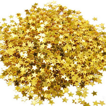 6000pcs 6mm Star Confetti Glitter Metallic Foil Stars Table Confetti for Party Wedding Festival Decorations DIY Craft(Go