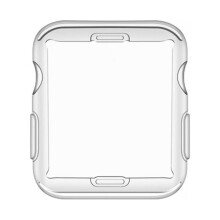 Jandel45mm-skal kompatibelt med Apple Watch, skärmskydd och mjukt TPU HD Clear Ultra-Tunn-skal, 2-pack