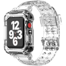 Kompatibel med Apple Watch med Apple Watch-kompatibelt armband TPU TRANSPARENT 42/44/415 mm Transparent en storlek