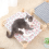 Cat and Dog Hammock Bed Wooden Cat Hammock Elevated Cooling Bed K 6
