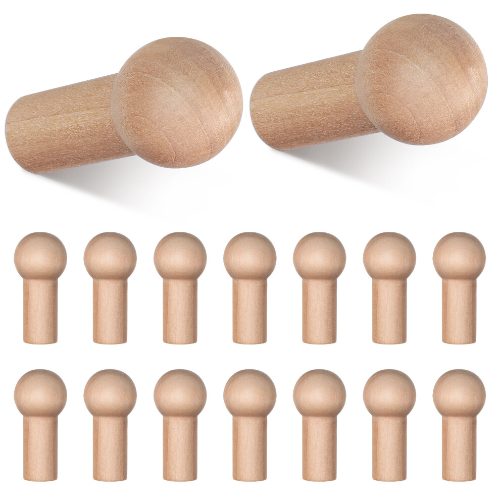 Guangmc 25 Wooden Wall Hooks Decorative Coat Towel Hangers Rack 9048212966135