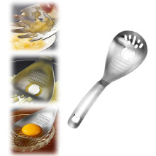 Cuillère à broyer multifonction Easygou, ustensile de cuisine en acier inoxydable pour l'ail, les pâtes, les pommes de terre et les œufs