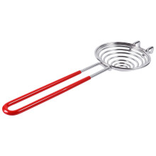 Separador de yemas universal de acero inoxidable rojo para huevos (paquete de 3)