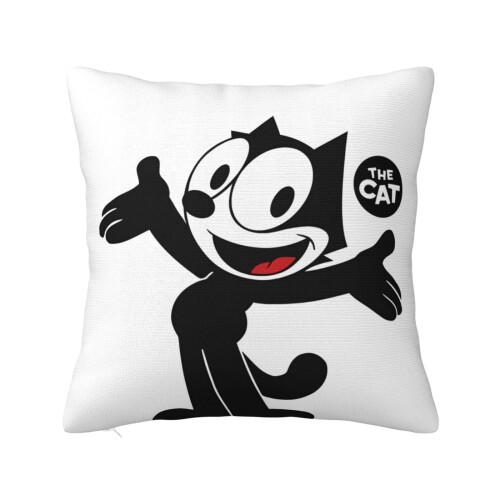 Felix The Cat, εξαιρετικά μαλακή μαξιλαροθήκη με φερμουάρ για υπνοδωμάτιο, καναπέ,