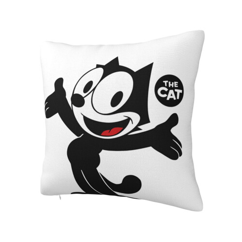 Felix The Cat, εξαιρετικά μαλακή μαξιλαροθήκη με φερμουάρ για υπνοδωμάτιο, καναπέ, 1