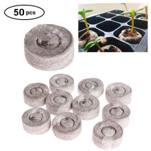 50 Count - Jiffy 7 Peat Pellets - Seed Starter Soil Plugs - 36 mm - Start Seedlings Indoors - Pat Pods - Easy to Transplant to Garden