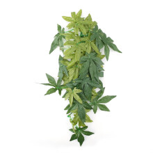Jadeshay Plantas Terrario Planta Artificial - Acuario Hojas Falsas Terrario Reptil Adornos Verdes Decoración(40cm)