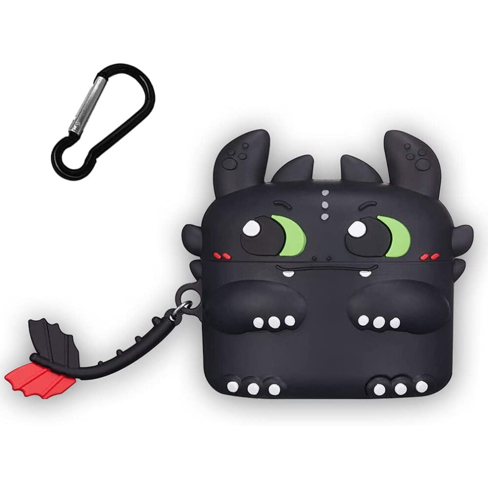 Silicone Protective Case For Compatible With Airpods Pro2: 3D Cartoon Cute Night Evil Creative Appearance Waterproof 9322103549226