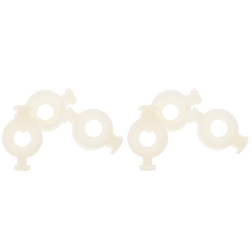 6 Pcs Sprung Trumpet Button Spring Pads Small Piston Holders Plates White Plastic