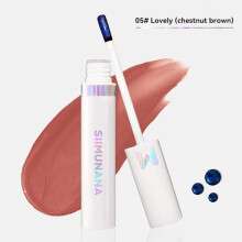 Lip Color Peel off Lip Tint Tattoo Color Waterproof Long Lasting 05#Lovely(chestnut brown) 4ML