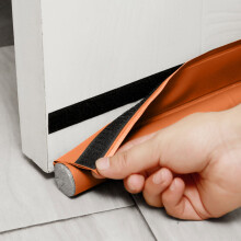 Upgraded Leather Sealing T Molding Door Insulation Weather Strip Sliding Door Stoppers for Windows Front Door Copper Weatherstripping Compatible with