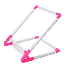 Bastidor de bordado retangular com clipes de plástico, suporte fácil de usar - 30 x 25 x 20 cm