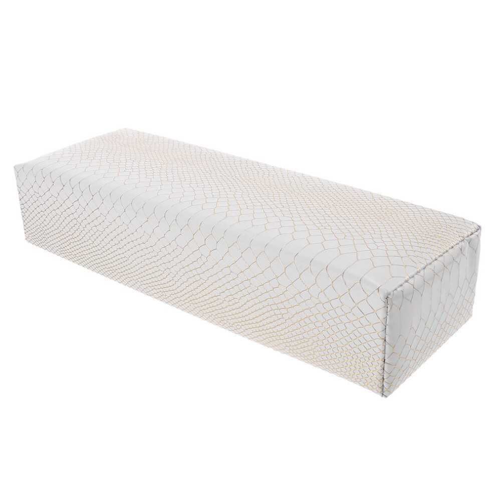 Nail Art Stand Nail Arm Rest Nail Art Arm Rest Bolster Pillow for Hand Nail Art Hand Pillow Manicure White Pu