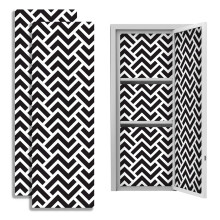 Loyerfyivos2 stk. 12"x36" magnetisk tapet, aftageligt vandtæt klistermærke til skab, kan trimmes til skole, kontor, teenagere; kompatibel med metal
