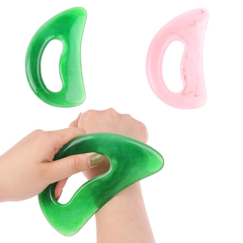 Groot Gua Sha massageapparaat voor lymfedrainage, roze 1