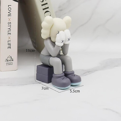 Kaws Model Artwork Παιχνιδάκια Διακοσμητικά Στολίδια Σπιτιού για Παιδιά Δώρα Γκρι 2