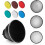 7inch18cm Bowens Mount Standard Reflector Honeycomb Grid Diffuser with6Color Soft Light για Bowens Mount 1