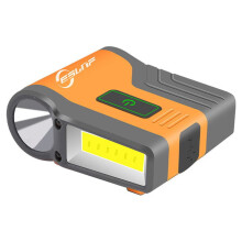 Chidgrass ESLNF Induktions-Kopfclip-Lampe, 300 lm, IPX6 wasserdicht, wiederaufladbar, für Nachtangeln, Camping, Wandern, Notfall, Orange