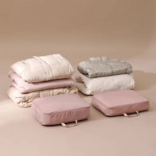 Sac de rangement portable grande capacité DEKAXID pour voyages, vêtements, couettes, sac de compression, ensemble de rangement pour bagages,