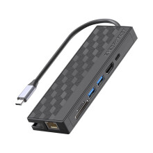 Docking station USB 3.0, hub USB C, 5 Gbps ad alta velocità, Ethernet 1000 Mbps, RJ45, adattatore Gigabit 4K OTG, splitter per laptop
