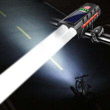 Fnyoxu oplaadbare fietsverlichting, ultraheldere koplamp en achterlicht voor nachtritten, compatibel met racefietsen en mountainbikes, inclusief