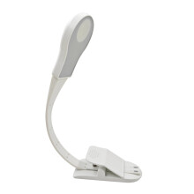 LED-Leseleuchte mit Clip, USB-aufladbar, Touch-Steuerung, flexibler Hals, Augenschutz, für Bett, Schreibtisch, Computer