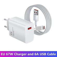 Kompatibel mit Xiaomi 67W USB-Schnellladegerät, Netzteil, Mi12 11 6A Typ-C-Kabel, POCO X5 X4 Pro, Redmi Note9 10 11.