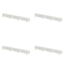 Keukenruimte: Verstelbare haken, uittrekbare hangers zonder boren, 4 stuks voor montage aan de zijkant van de kast, onzichtbare haken.