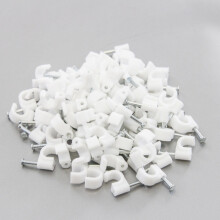 100 attaches-câbles rondes de 8 mm (5/16") pour câbles coaxiaux
