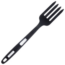 Garfo de silicone para cozinhar, ideal para massas e macarrão. Antiaderente e extremamente prático.