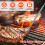 NUAHRHY Ανοξείδωτο ατσάλινο BBQ φαγητού, ανθεκτικός στη θερμότητα γάντζος κρέατος για 2