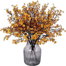 stuks kunstbloemen 'All Over The Sky' zijden bloemenboeketten, gedroogde bloemen, bruiloft, restaurantdecoratie, feest, bruiloft*Geel