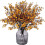 6 τεμάχια τεχνητά λουλούδια σε όλο τον ουρανό, αποξηραμένα μπουκέτα μεταξωτών 1