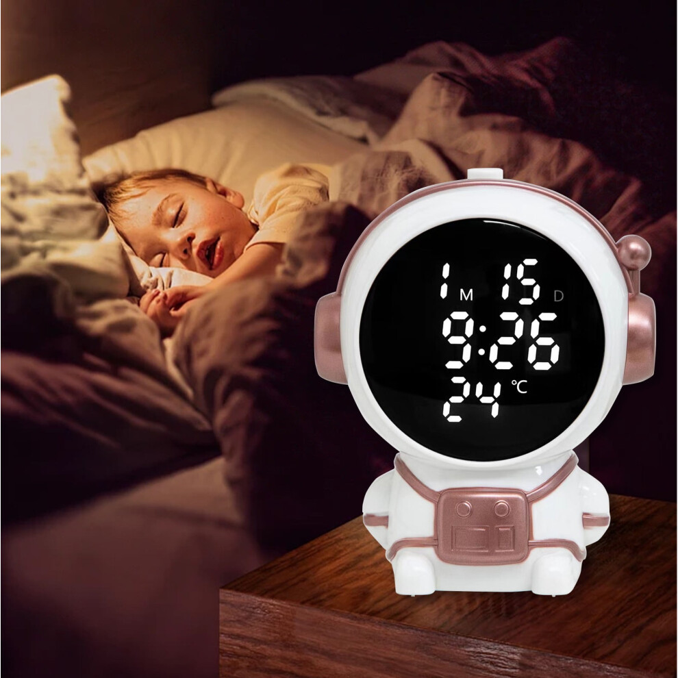 Cyber Monday Deals 2024: Viflosae Astronaut Cub Electronic Alarm Clock with Adjustable Night Mode, Real Indoor Temperature Monitoring
