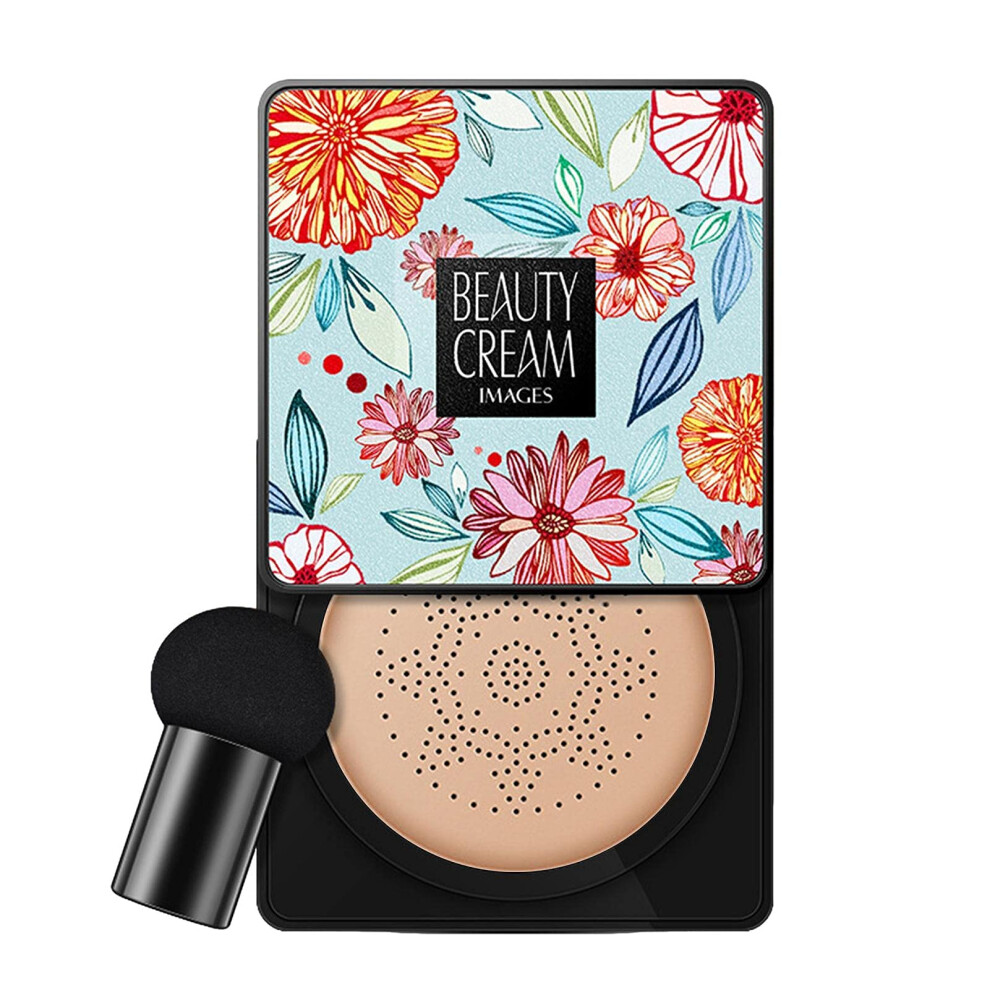 Cream Moisturizing Mushroom Head Bb With Cushion Foundation, Longlasting Even Coverage