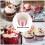 50X Cupcake Wrapper Paper Cake Case Baking Cups Liner Muffin Kitchen Baking Red Stripes 7