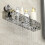 Txmfgh Clear Wall Caddy w/ Glacier Pattern - No-Drill, Removable Suction Cup Shelf for Bathroom Storage 1