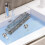 Txmfgh Clear Wall Caddy w/ Glacier Pattern - No-Drill, Removable Suction Cup Shelf for Bathroom Storage 2