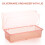 2 Pcs Flatware Trays with Lid Kitchen Cutlery Organizer Drainer Boxes Plastic Utensil Storage Containers Silverware Dinnerware Holders 2