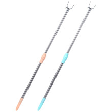 Eease 2pcs Telescope Clothes Reach Stick Adjustable Clothes Reaching Pole