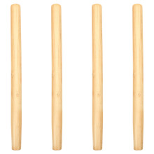 Eease 4pcs Wooden Sickle Handle for Garden Landscaping