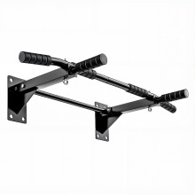 Wall Mounted Pull Up Bar for Home Gym, Heavy Duty 300lb Capacity with Hooks for TRX and Punch Bag